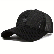 1pc Unisex Sunshade Breathable Adjustable Casual Baseball Cap With Letter Patch For Outdoor Sport