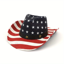 Vintage American Flag Cowboy Hat Western Cowboy Hat