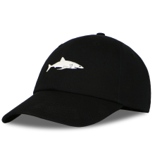 Cartoon Embroidered Shark Baseball Cap Classic Peaked Cap For Outdoor Sports