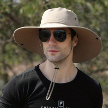 1pc Unisex Versatile Large Brim Sunshade Bucket Hat For Outdoor Mountaineering Fishing