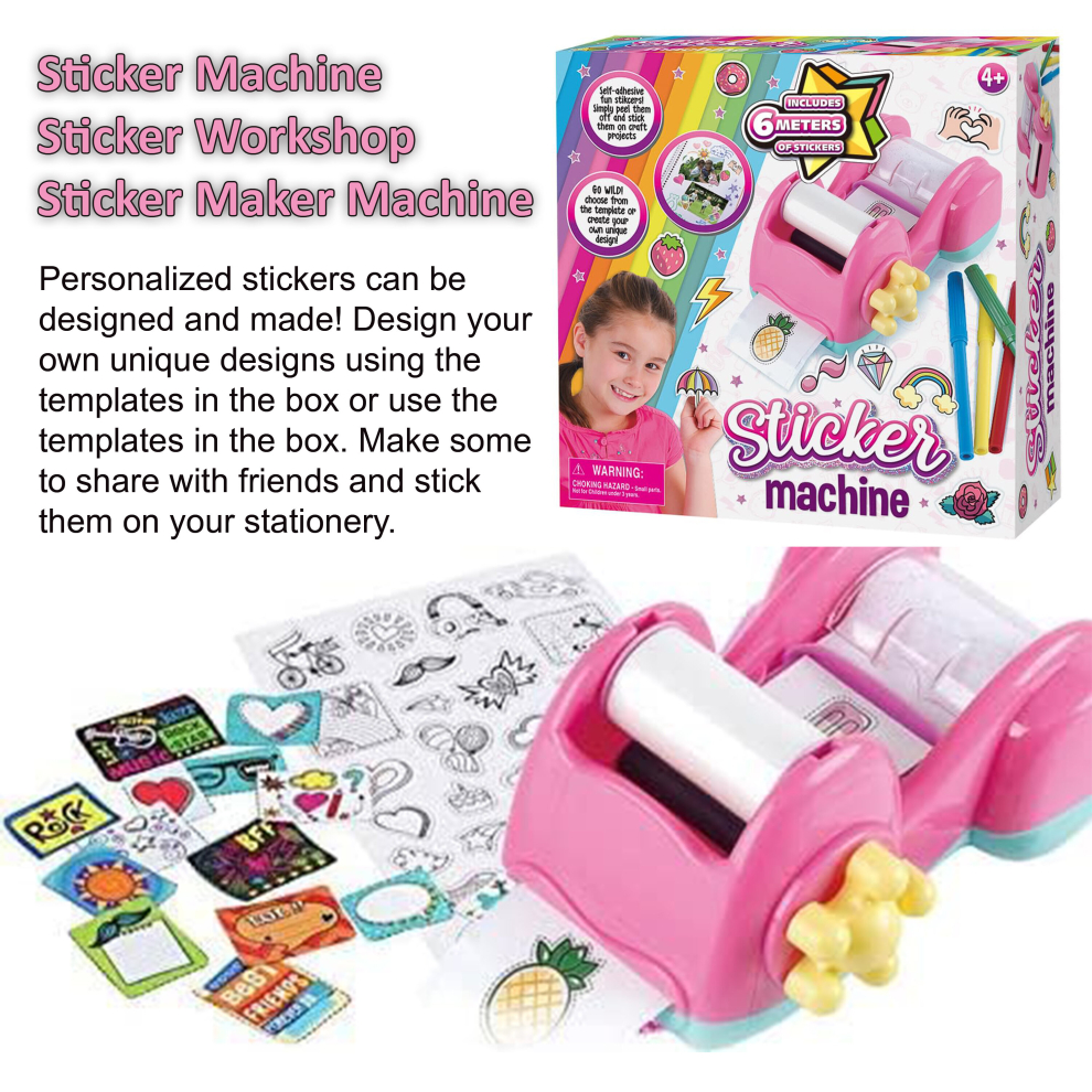 AAMEN Kids Sticker Machine, Sticker Workshop, Sticker Maker Machine