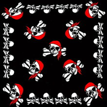 1pc Square Headscarf For Men And Women With Skull Pattern Multifunctional Square Handkerchief For Hip hop Outdoor Sports Ghost Head Scarf