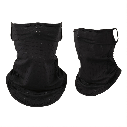 Mesh Facemask Polyester Neck Solid Windproof Dustproof Fishing Sunscreen Scarf 1