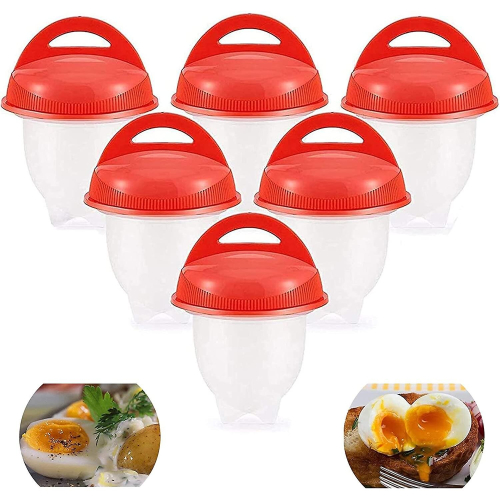6 Pcs Egg Silicone Egg Boiler Bowl Egg Boiler Shellless Egg Quick Gadget Accessories Egg Boiler Eggshell Egg Boiled Egg Kitchen Aid Egg Wild Boiled Eg