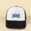 Mens Letter Embroidery Half Mesh Breathable Baseball Cap 2
