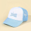 Mens Letter Embroidery Half Mesh Breathable Baseball Cap 7