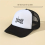 Mens Letter Embroidery Half Mesh Breathable Baseball Cap 3