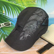 Men And Women Quick drying Long Chinese Dragon Pattern Forward Sports Cap
