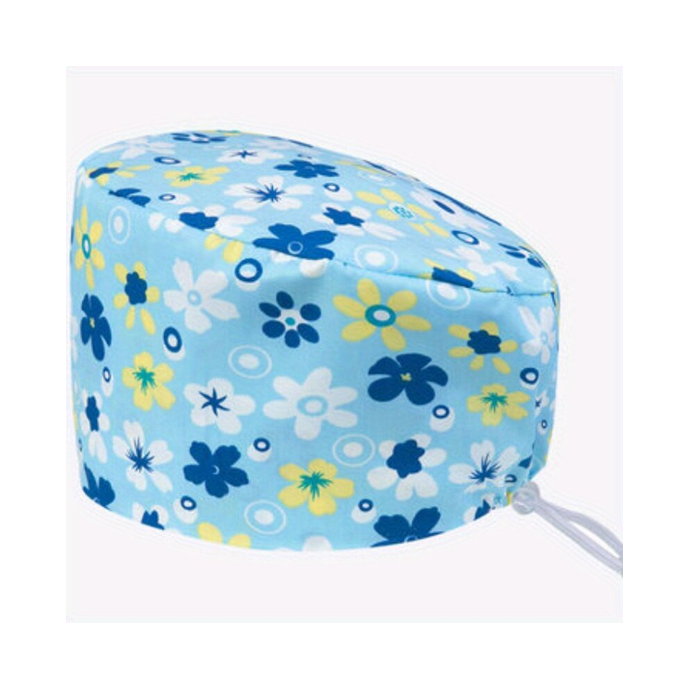 Work Hats Cartoon Printed Adjustable Working Cap Scrub Cap Nurse Hat For Men And Women 885675045521