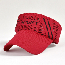 Solid Knitted Visor Hat Casual Breathable Sports Sun Hat UV Protection Running Cycling Golf Baseball Cap For Women