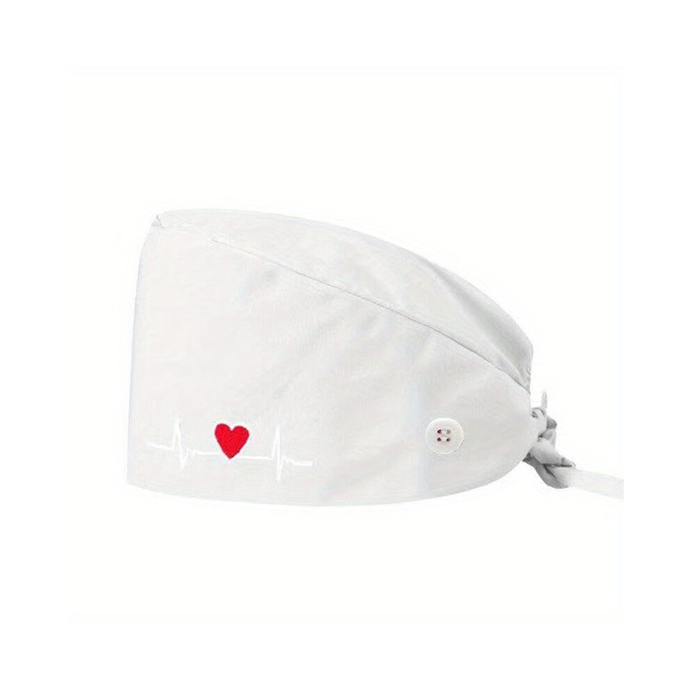 Work Cap Unisex Adjustable Working Hat With Sweatband Solid Surgical Caps Nurse Hat For Women Men 885675077867