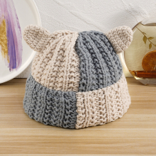 Devil Small Ears Stitching Wool Hat Knitted Hat Cartoon Outdoor Casual Style Hat For Women Girls For Her
