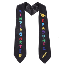 Childrens Graduation Ceremony Shoulder Strap Pre kindergarten Honor Award Ceremony With Double layer Silk Shawl Ribbon Preppy Stoles