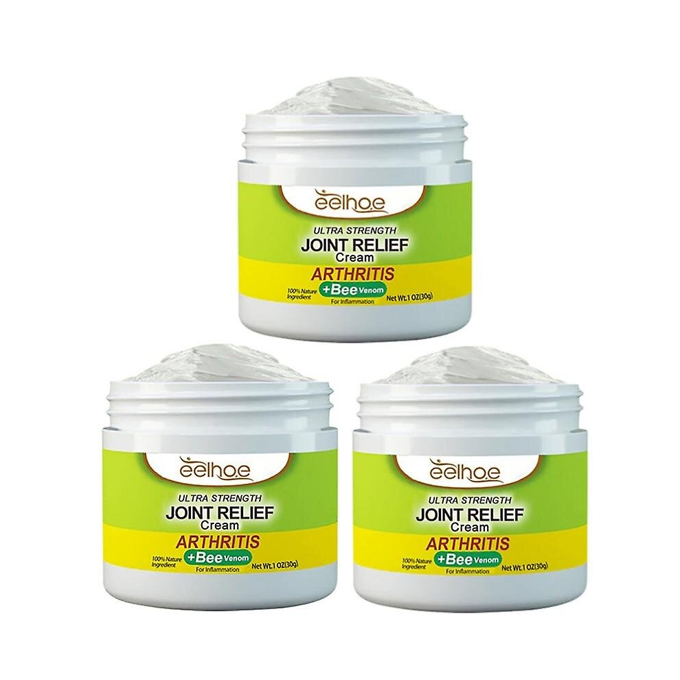 Cream Joint Relief 3Pc Set Â Glucosamine, Msm, Bee Venom, Arnica, Chondroitin For Pain, Inflammation And Cooling Relief