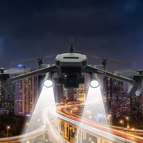Led Night Navigation Flight Light Bracket With Flashlights For Dji Mavic 3 Cine 1