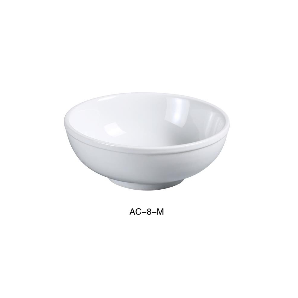 Yanco AC-8-M 8.5 in. 48 oz ABCO Menudo Bowl - Porcelain, Super White - Pack of 24-image-OPC-PCMVVNJ-NEW