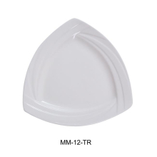Yanco MM-12-SQ 12 in. Miami Porcelain Square Plate, Bone White - Pack of 12