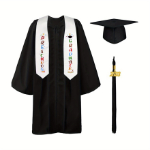 Preschool Graduation Cap And Gown Stole Package Tassel Set