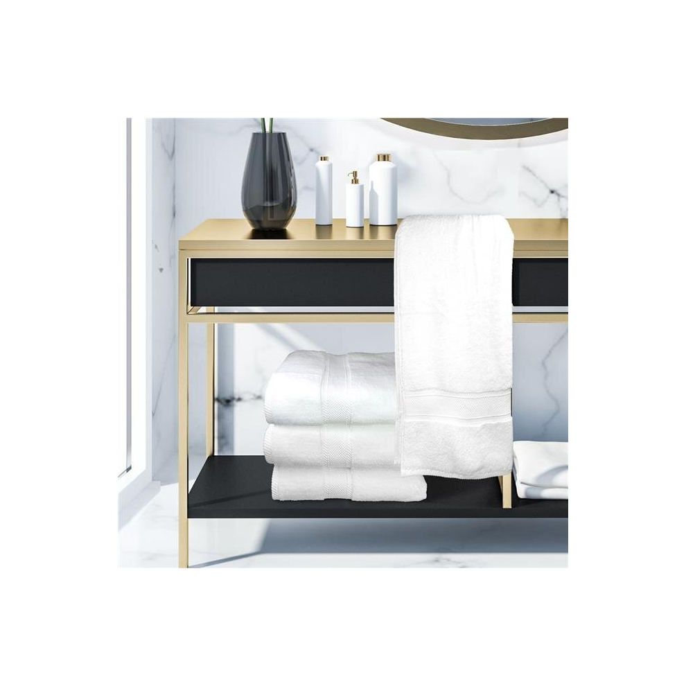 Rifz Textiles GMM2754155 Rifz GMM Collection 100% Zero Twist Cotton Bath Towel 27&apos;X54&apos; White 6 PK-image-OPC-PCMVY6G-NEW