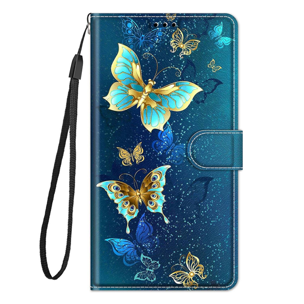 Case For Iphone 15 Pro Max Cover Flip Pattern Card Holder Magnetic Compatblie With Iphone 15 Pro Max - Butterflies 9363541246742