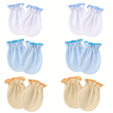6pairs Baby Girls Elastic Mittens For Autumn And Spring Soft Comfortable Gloves