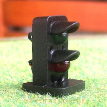 5 pcs O gauge LEDs made Dwarf Signals 2 aspects Green over Red