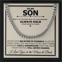 Creative Hip Hop Style Chain Necklace Durable Stainless Steel Necklace Decorative Accessories Holiday Gift For Son