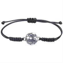 Boys Creative Baseball Football Braided Bracelet Adjustable Hand Jewelry Decor Kids Accessories For Sports