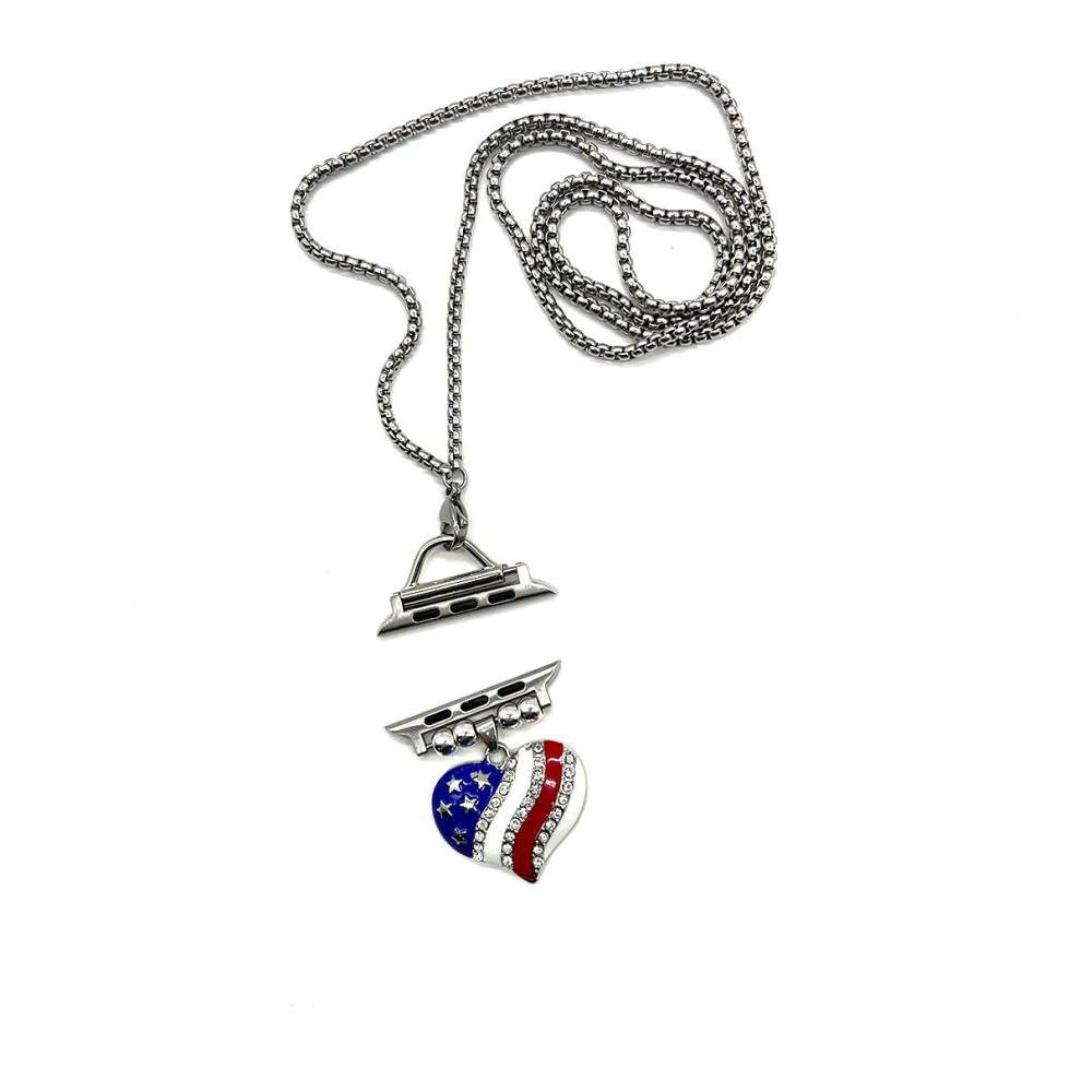 1Pc Necklace Band For Smart Watch Steel Necklace Strap Suitable For Smart Watch Hanging Chain Watch Accessories Multicoloured 885674716255