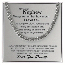 Hip Hop Style Chain Necklace Decorative Accessories Holiday Birthday Graduation Gift For Nephew