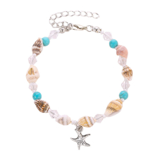 Creative Bohemian Style Starfish Shell Anklet Decorative Accessories For Holiday Beach Party Girls Accessories Gift