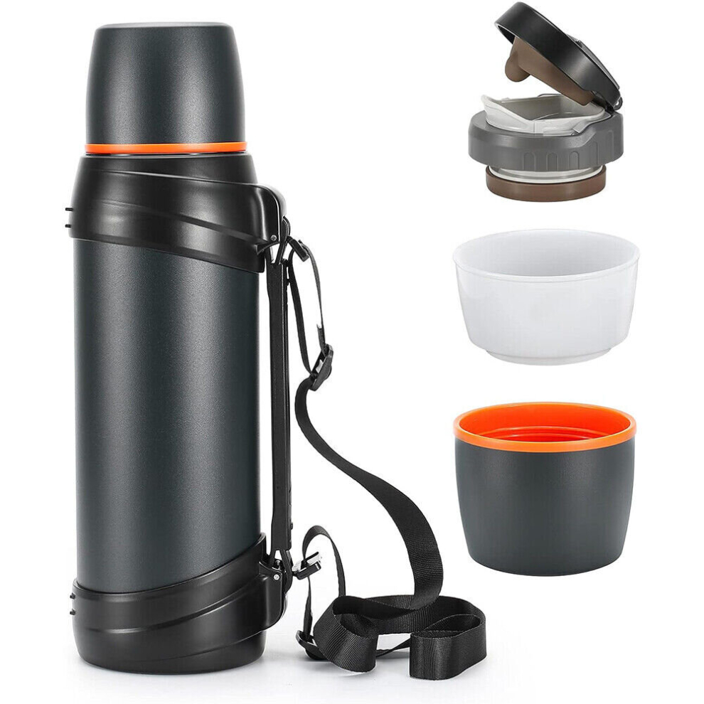 2500ML Stainless Steel Thermos Flask Vacuum Insulated Bottle Kettle