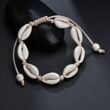 1pc Hawaii Style Summer Natural Shell Decor Anklet Little Girl Rope Anklet Jewelry Gift