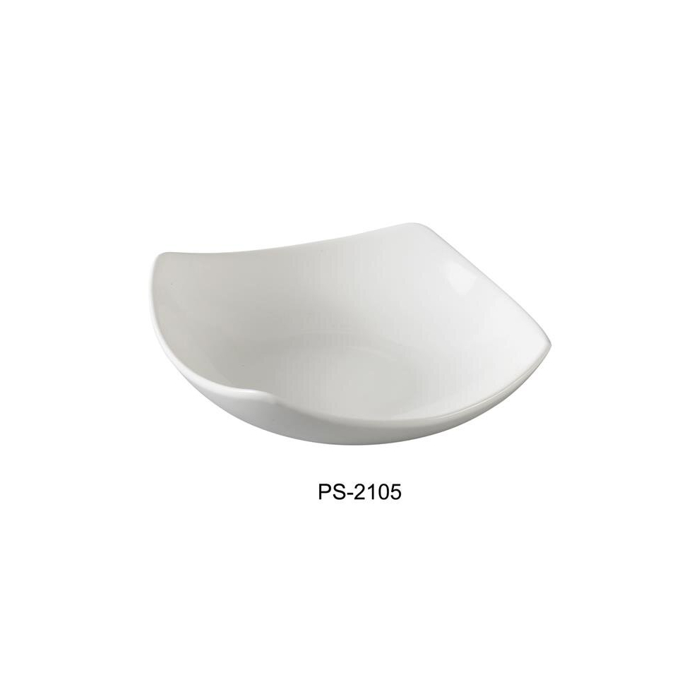 Yanco PS-2105 5.5 in. Porcelain Square Bowl, Bone White - 6 oz - Pack of 36-image-OPC-PCMW7MX-NEW