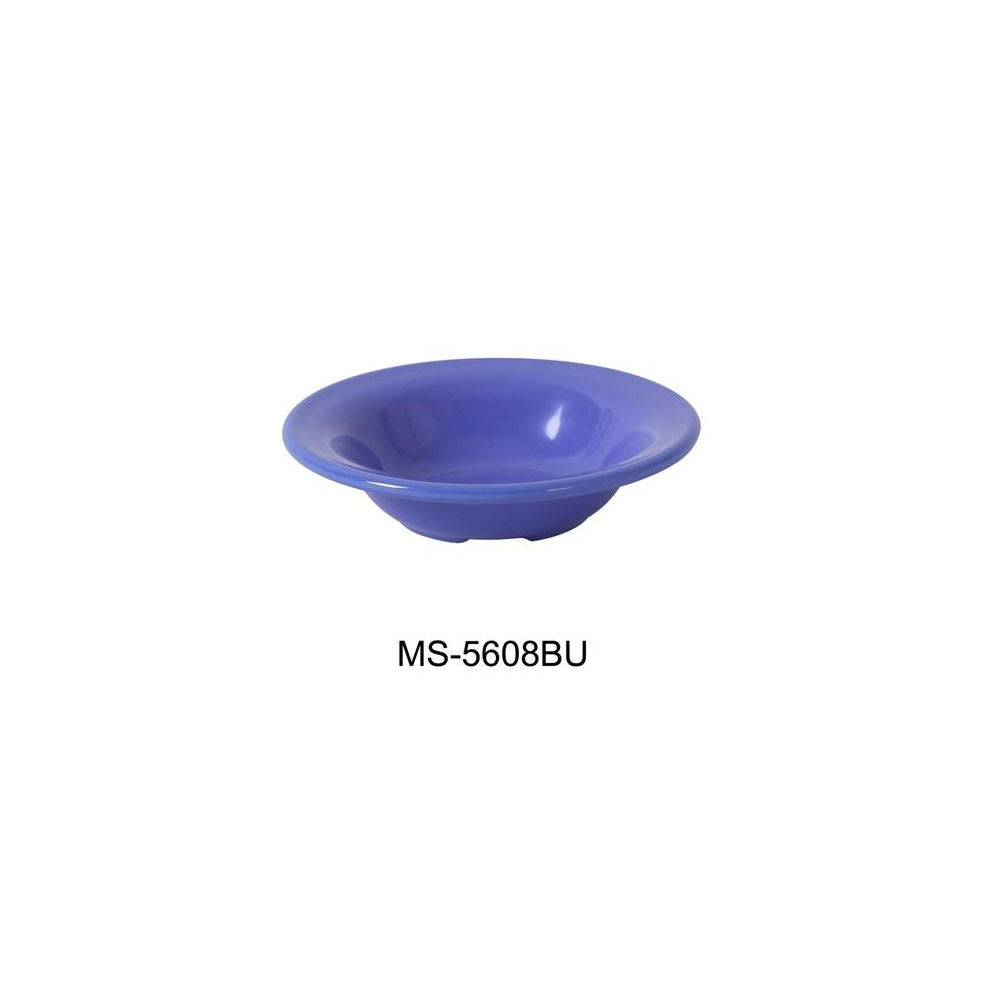 Yanco MS-5608BU 6.25 in. 8 oz Mile Stone Salad Bowl - Melamine, Blue - Pack of 48-image-OPC-PCMW776-NEW