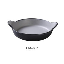Yanco BM-607 7 x 1.5 in. Birmingham Melamine Scratch Resistant Dish with Handle - 16 oz - Pack of 24
