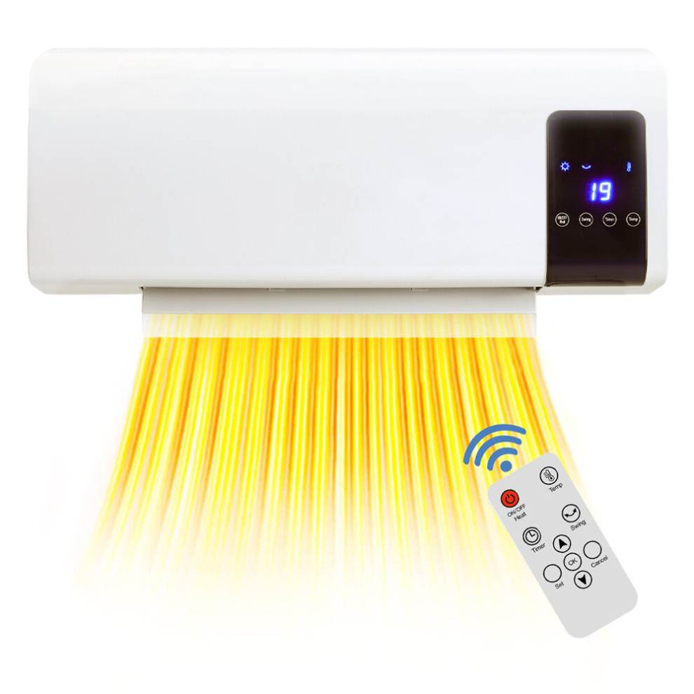 Wall Mounted Electric Heater with Remote Control