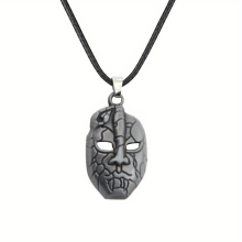 1pc Boys Necklace Ancient Tin Imitating Face Necklace
