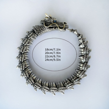 1pc Punk Domineering Retro Three dimensional Dragon Bracelet For Boys Creative Hip hop Style Dragon Bracelet Halloween