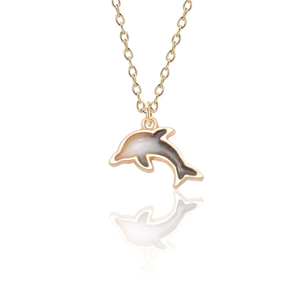 1pc Girls Boys Teen Dolphin Pendant Alloy Necklace Jewelry Accessories For Gift Party Traveling Holiday-image-OPC-PCMW8FW-NEW