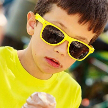 1pc Childrens Yellow Sunglasses Babys Outdoor Travel Sports Party Sunglasses UV Protection