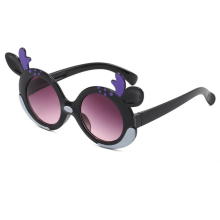 1pc Girls Cartoon Style Sunglasses Girls Baby Silicone Glasses Anti ultraviolet Sunglasses
