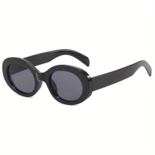 1pc Metal Hinge UV400 Jelly Oval Frame Childrens Sunglasses