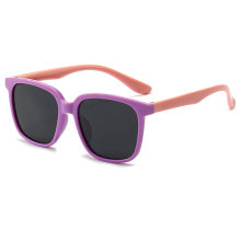 Childrens Silicone Polarized Sunglasses UV Protection Square Frame Photo Sunshade Glasses Outdoor For Boys And Girls