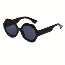 Hexagonal Frame Sunglasses Retro UV Protection Glasses Decorative Eyewear For Boys