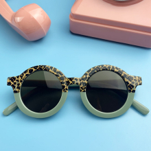 Boys And Girls Cartoon Round Sunglasses UV400 Kids Decorative Accessories For Traveling Party Outdoor Activities