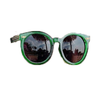 1pc Boys Girls Teen Casual Round Frame Sun Protection Sunglasses Decorative Accessories For Traveling Party Gift Outdoor Activities