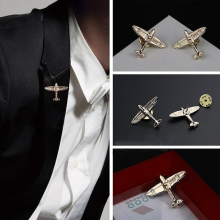 2Pcs set Stripe Aircraft Airplane Metal Brooch Pins Plane Model Enamel Button Pin For Students For Backpack Clothes Hat Decoration