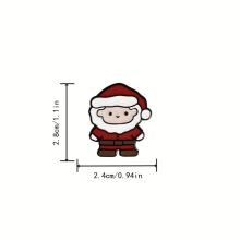 1pc Cartoon Santa Claus Christmas Series Corsage Pin Backpack Clothing Accessories Christmas Small Gift For Girls Boys