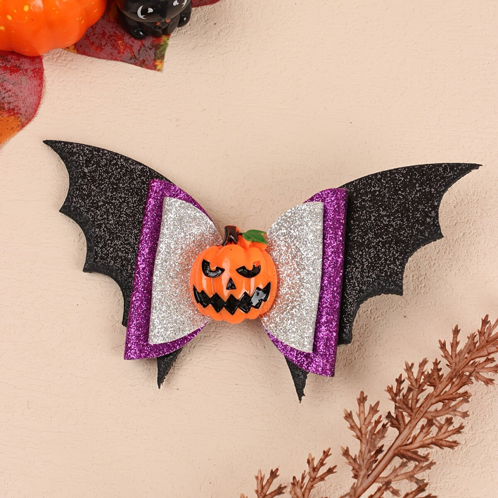 2PC Girls Halloween Childrens Bow Bat Hairpin-image-OPC-PCMWB2N-NEW